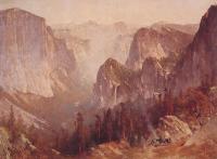 Thomas Hill - Encampment Surrounded By Mountains